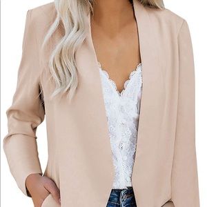 Women's Open Front Casual Work Blazer